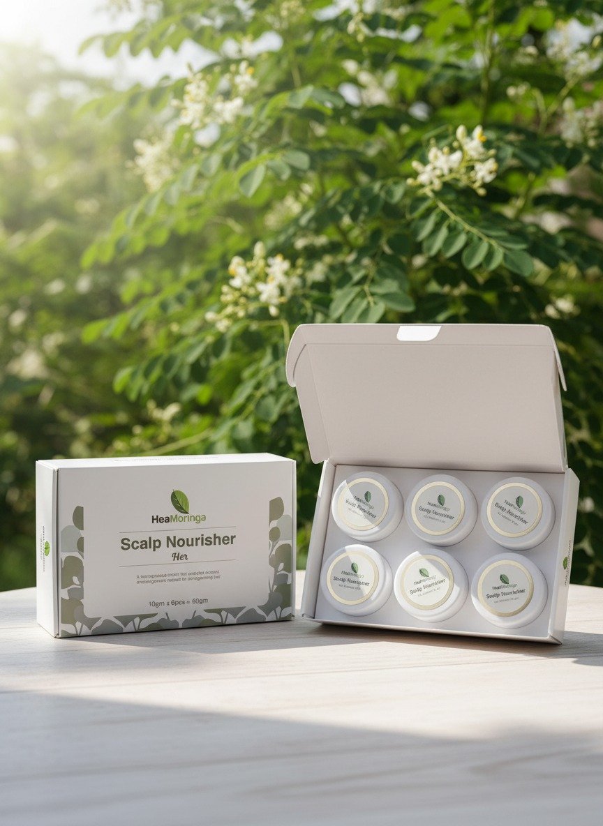 Hea Moringa Scalp Nourisher Her Pack of 6 (10g x 6)